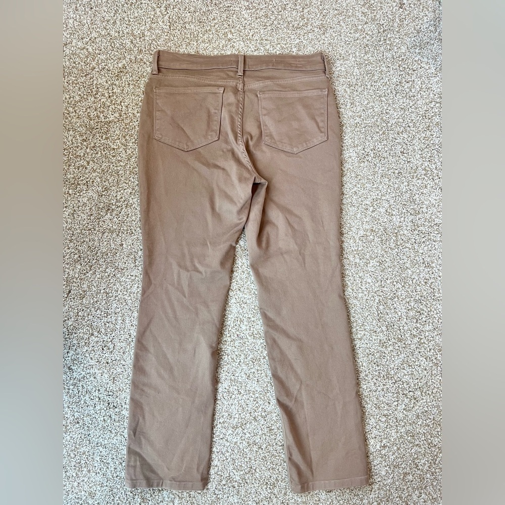 NYDJ Sheri Slim Jeans 12P Petite Taupe Brown Stretch Denim Mid Rise Straight - Picture 12 of 15